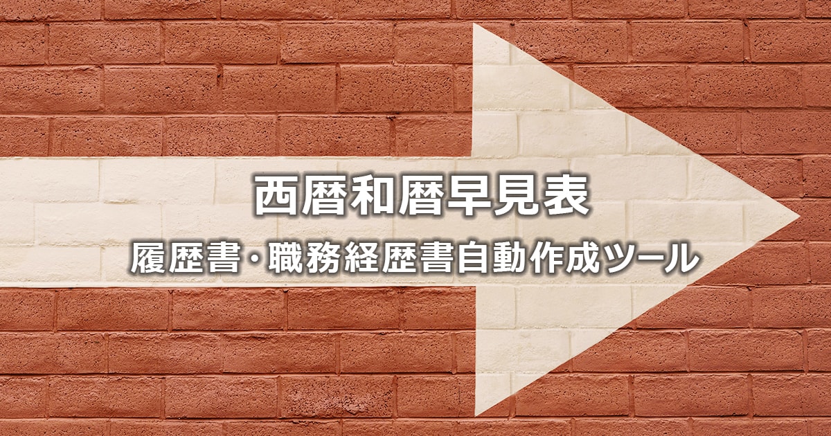 AnyKan: 履歴書自動作成ツール-西暦和暦早見表
